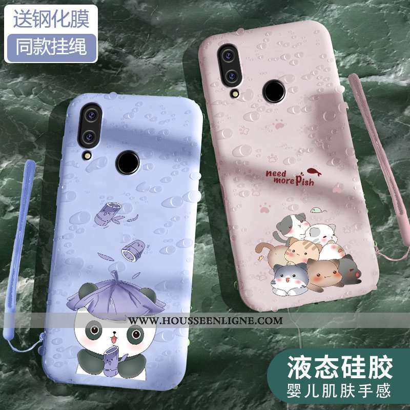 Housse Xiaomi Redmi Note 7 Légère Fluide Doux Ultra Tout Compris Petit Téléphone Portable Protection