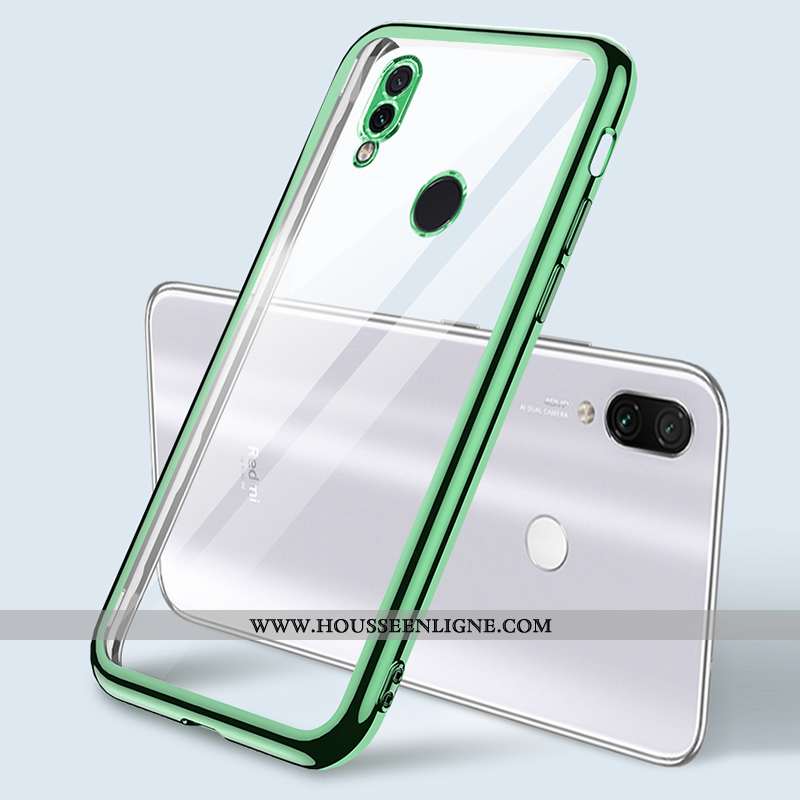 Housse Xiaomi Redmi Note 7 Tendance Légère Personnalité Net Rouge Coque Fluide Doux Bleu