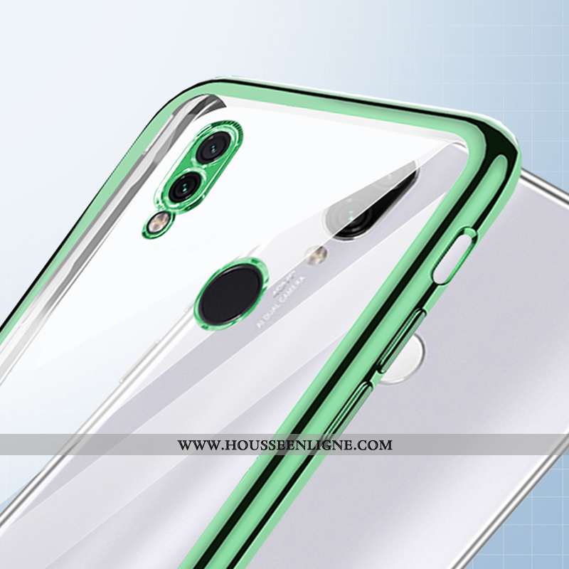 Housse Xiaomi Redmi Note 7 Tendance Légère Personnalité Net Rouge Coque Fluide Doux Bleu