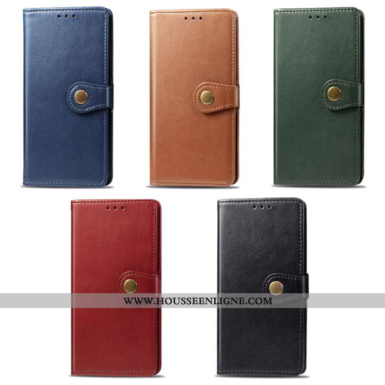 Housse Xiaomi Redmi Note 8 Pro Cuir Fluide Doux Téléphone Portable Rouge Protection Incassable Étui