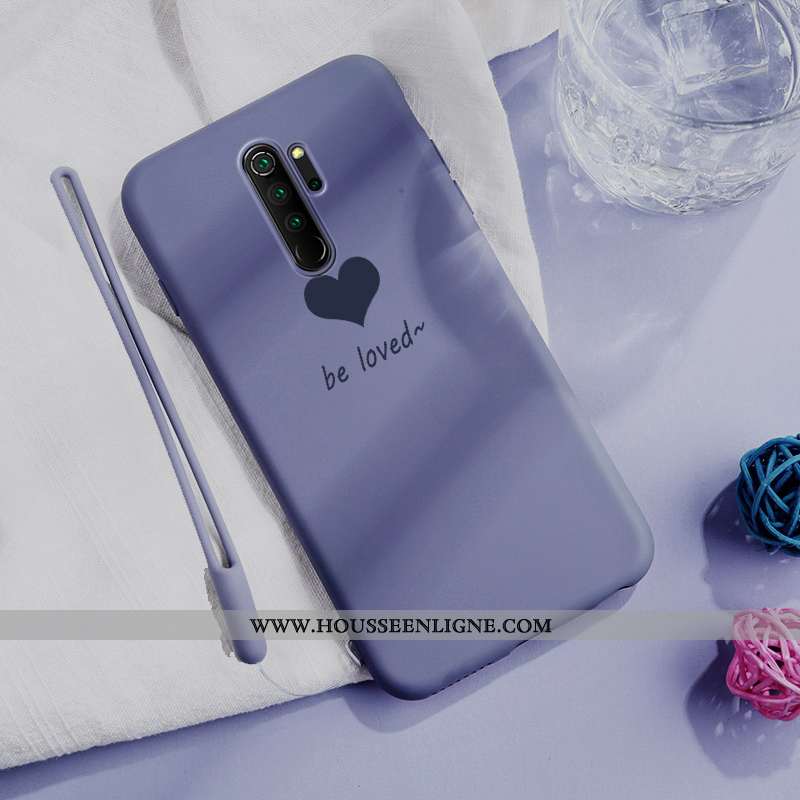 Housse Xiaomi Redmi Note 8 Pro Fluide Doux Silicone Petit Ultra Amour Ornements Suspendus Protection