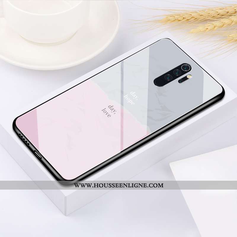 Housse Xiaomi Redmi Note 8 Pro Fluide Doux Silicone Rouge Dessin Animé Étui Incassable Charmant Bleu