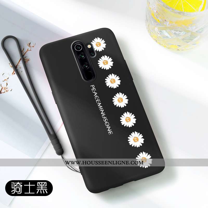 Housse Xiaomi Redmi Note 8 Pro Légère Fluide Doux Étui Simple Tout Compris Silicone Protection Noir