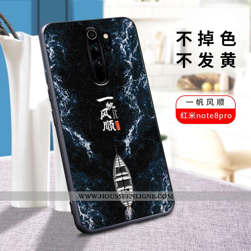 Housse Xiaomi Redmi Note 8 Pro Légère Silicone Tout Compris Rouge Incassable Coque Bleu
