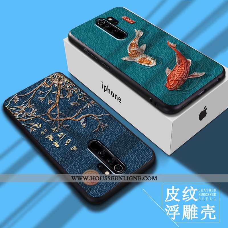 Housse Xiaomi Redmi Note 8 Pro Légère Silicone Tout Compris Rouge Incassable Coque Bleu