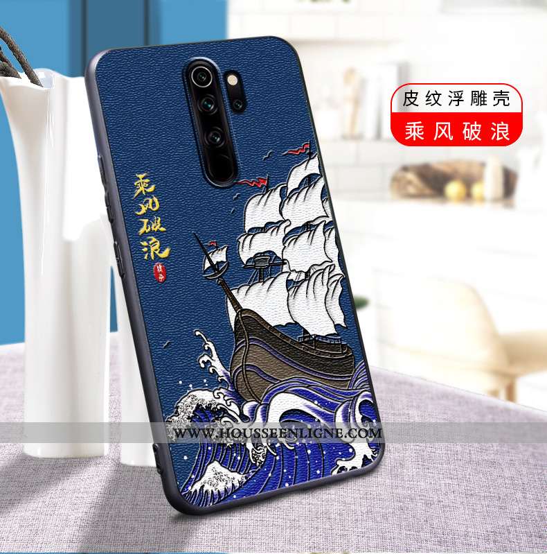 Housse Xiaomi Redmi Note 8 Pro Légère Silicone Tout Compris Rouge Incassable Coque Bleu