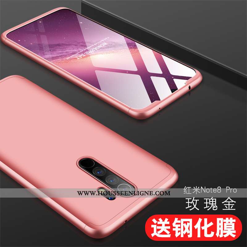 Housse Xiaomi Redmi Note 8 Pro Protection Mode Difficile Support Coque Rouge Téléphone Portable Bleu