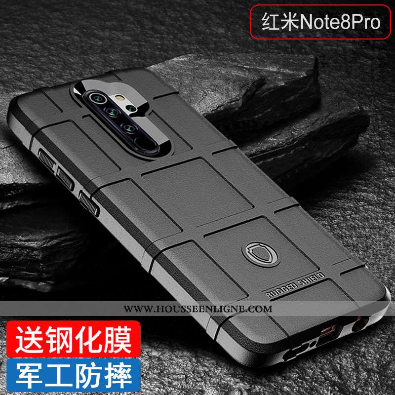Housse Xiaomi Redmi Note 8 Pro Silicone Protection Incassable Délavé En Daim Étui Créatif Net Rouge 