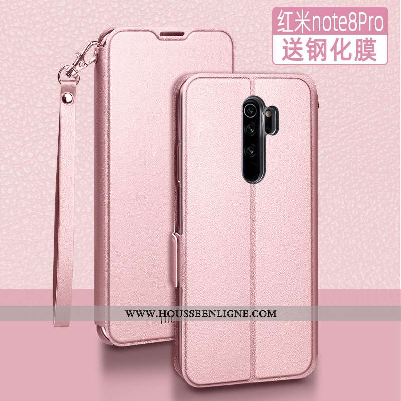 Housse Xiaomi Redmi Note 8 Pro Silicone Protection Rouge Téléphone Portable Clamshell Légère Petit R