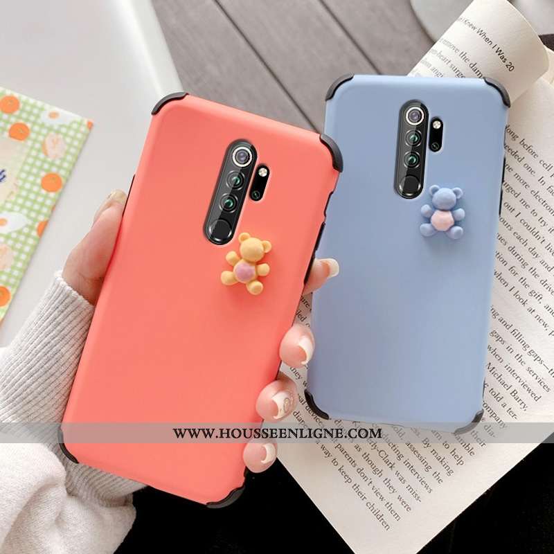 Housse Xiaomi Redmi Note 8 Pro Ultra Légère Téléphone Portable Dimensionnel Étui Charmant Petit Roug