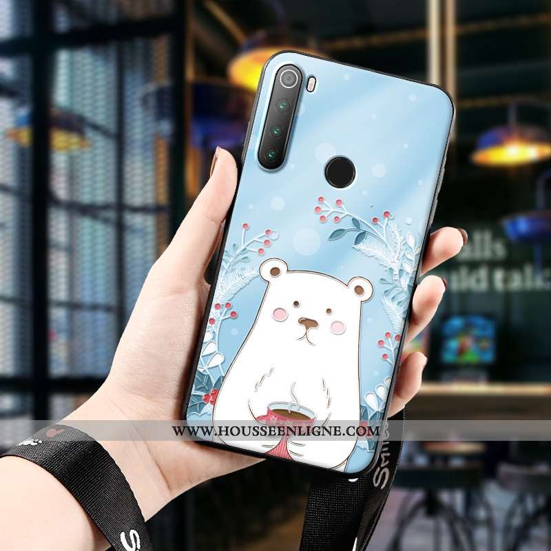Housse Xiaomi Redmi Note 8t Silicone Protection Vert Délavé En Daim Enfant Étui Charmant Verte