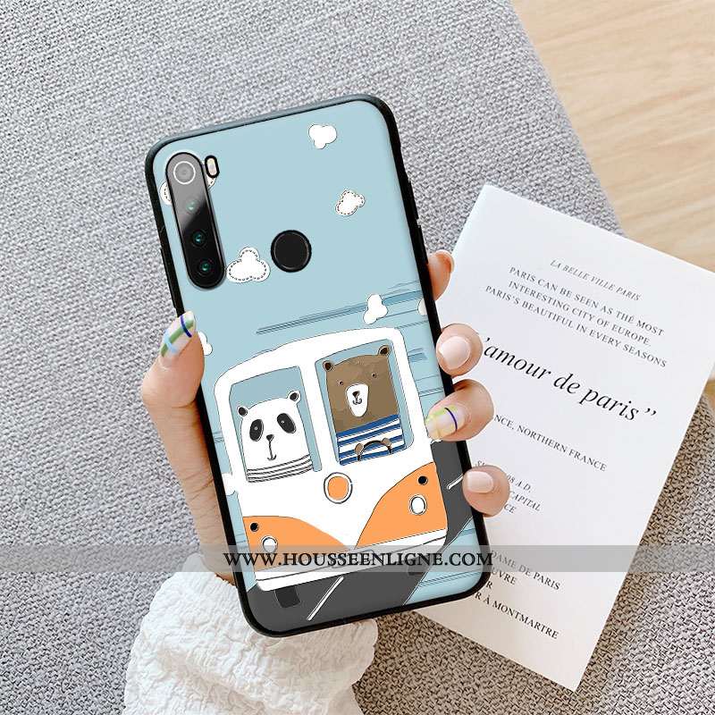 Housse Xiaomi Redmi Note 8t Silicone Protection Vert Délavé En Daim Enfant Étui Charmant Verte