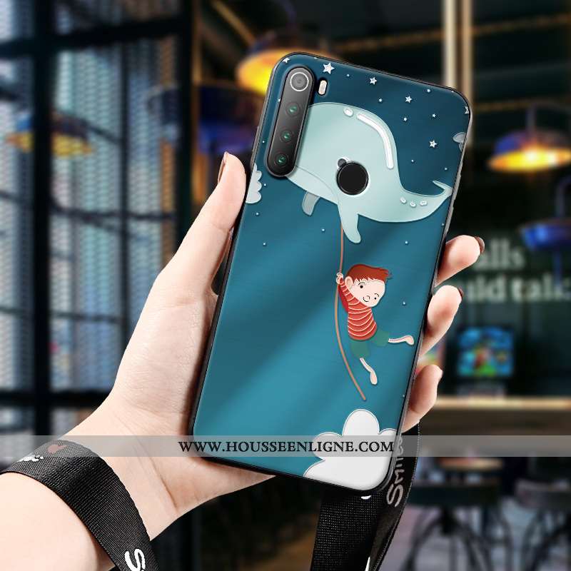 Housse Xiaomi Redmi Note 8t Silicone Protection Vert Délavé En Daim Enfant Étui Charmant Verte