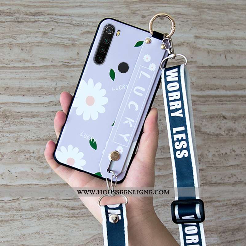 Housse Xiaomi Redmi Note 8t Tendance Fluide Doux Simple Blanc Silicone Incassable Petit Blanche