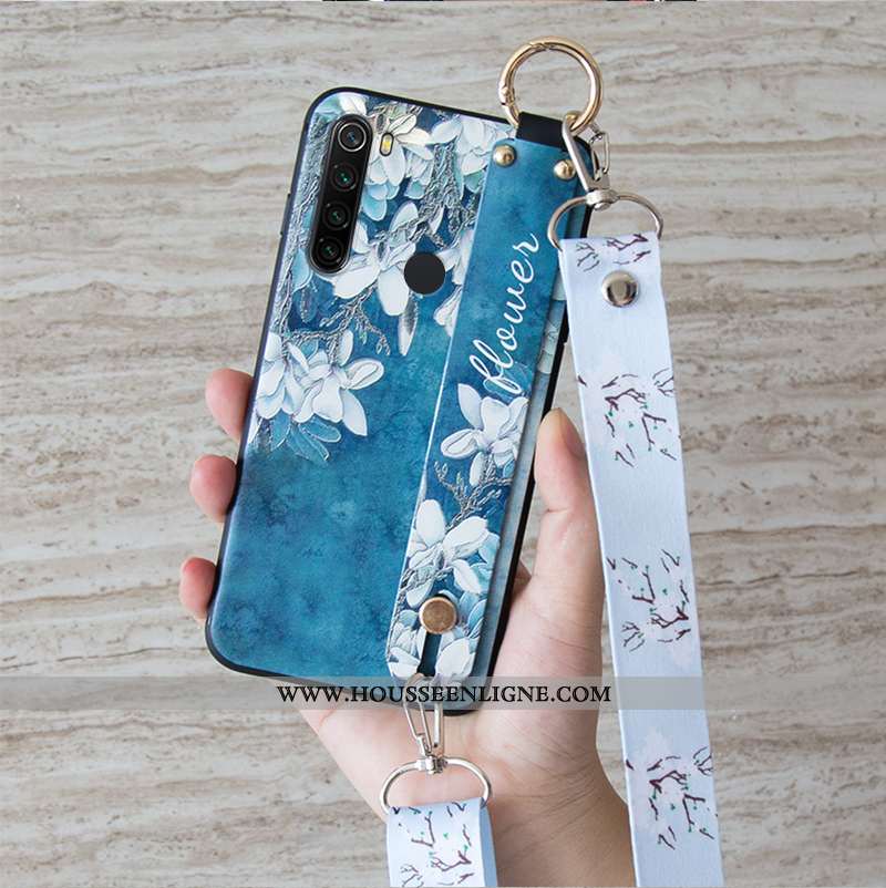 Housse Xiaomi Redmi Note 8t Tendance Fluide Doux Simple Blanc Silicone Incassable Petit Blanche