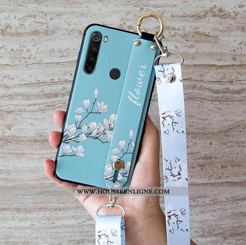 Housse Xiaomi Redmi Note 8t Tendance Fluide Doux Simple Blanc Silicone Incassable Petit Blanche
