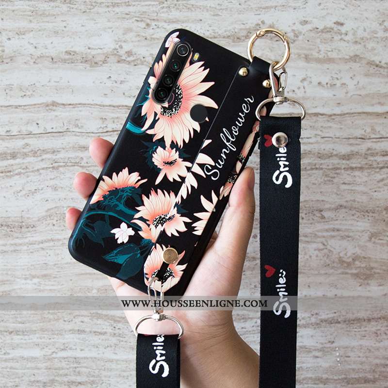Housse Xiaomi Redmi Note 8t Tendance Fluide Doux Simple Blanc Silicone Incassable Petit Blanche