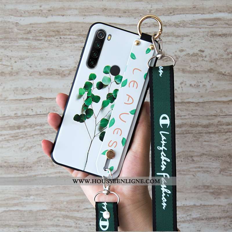 Housse Xiaomi Redmi Note 8t Tendance Fluide Doux Simple Blanc Silicone Incassable Petit Blanche