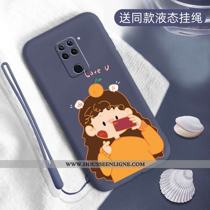 Housse Xiaomi Redmi Note 9 Créatif Fluide Doux Petit Téléphone Portable Silicone Protection Personna
