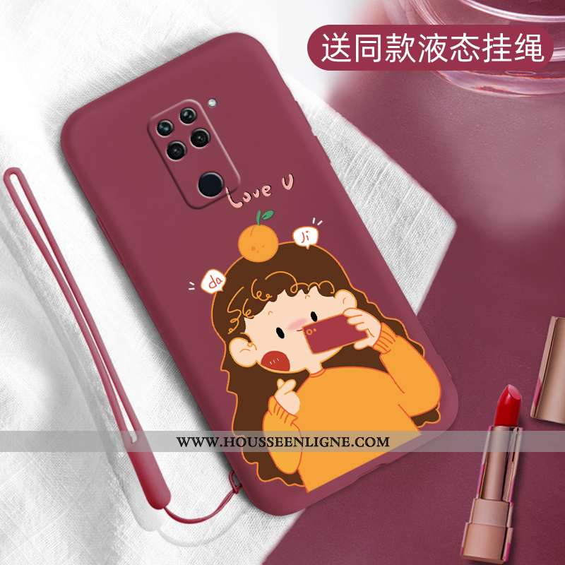 Housse Xiaomi Redmi Note 9 Créatif Fluide Doux Petit Téléphone Portable Silicone Protection Personna