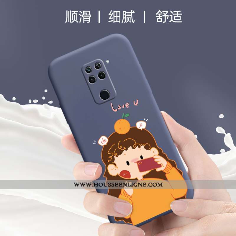 Housse Xiaomi Redmi Note 9 Créatif Fluide Doux Petit Téléphone Portable Silicone Protection Personna
