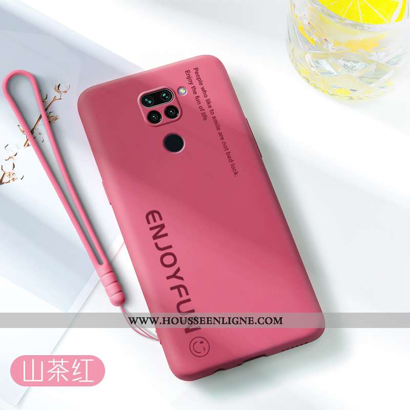 Housse Xiaomi Redmi Note 9 Fluide Doux Silicone Coque Protection Petit Vert Personnalité Verte