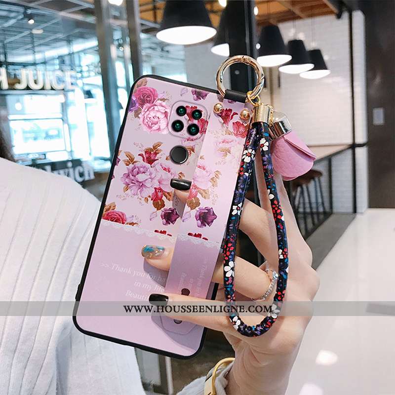 Housse Xiaomi Redmi Note 9 Fluide Doux Silicone Tout Compris Rouge Amoureux Rose Incassable
