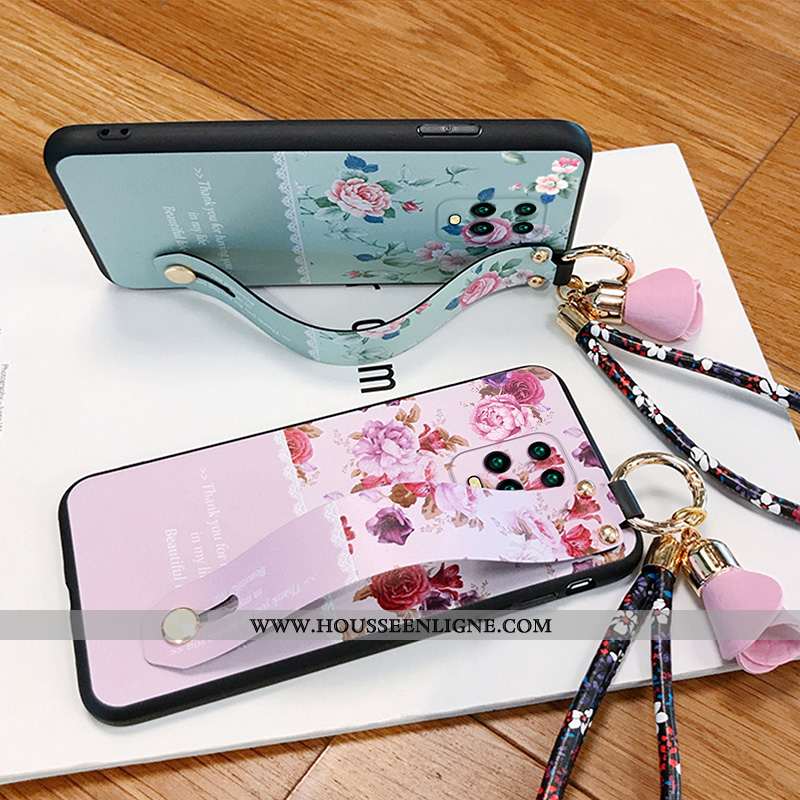 Housse Xiaomi Redmi Note 9 Fluide Doux Silicone Tout Compris Rouge Amoureux Rose Incassable