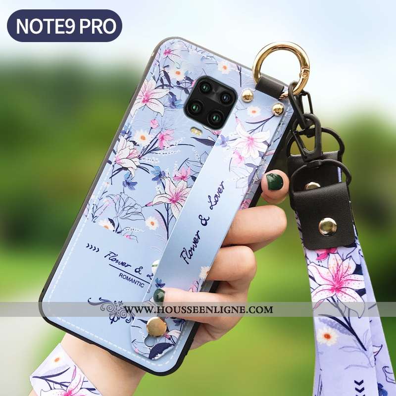 Housse Xiaomi Redmi Note 9 Pro Créatif Fluide Doux Rouge Bleu Étui Incassable Nouveau