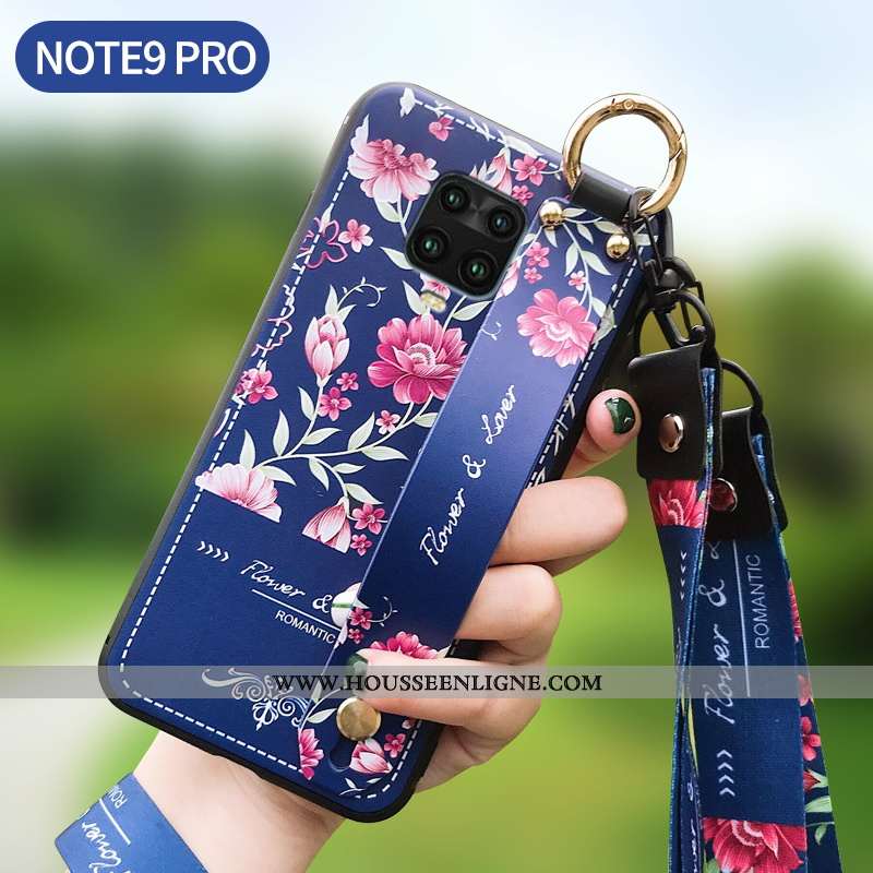Housse Xiaomi Redmi Note 9 Pro Créatif Fluide Doux Rouge Bleu Étui Incassable Nouveau