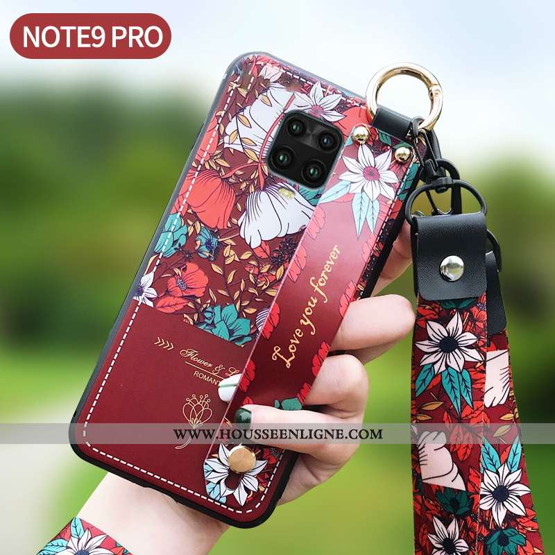 Housse Xiaomi Redmi Note 9 Pro Créatif Fluide Doux Rouge Bleu Étui Incassable Nouveau