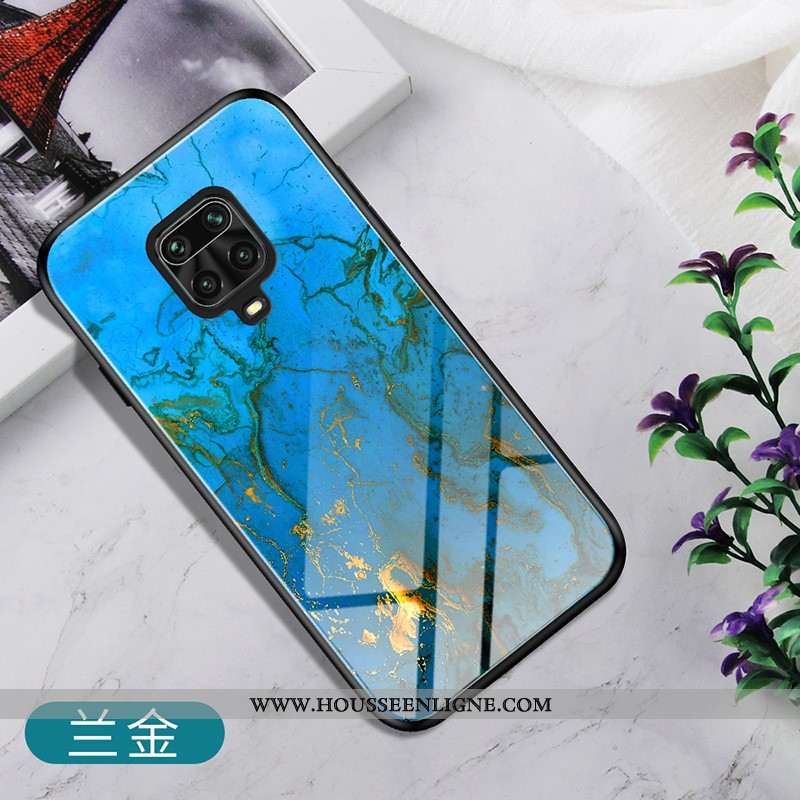 Housse Xiaomi Redmi Note 9 Pro Fluide Doux Silicone Coque Incassable Dégradé Tendance Rouge Bleu