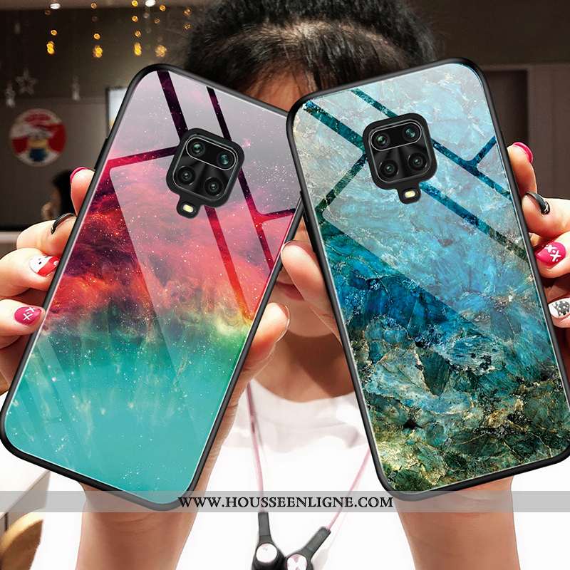 Housse Xiaomi Redmi Note 9 Pro Fluide Doux Silicone Coque Incassable Dégradé Tendance Rouge Bleu