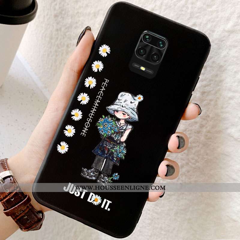 Housse Xiaomi Redmi Note 9 Pro Ultra Tendance Rouge Tout Compris Étui Incassable Silicone Noir
