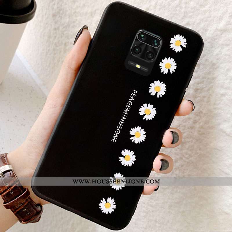 Housse Xiaomi Redmi Note 9 Pro Ultra Tendance Rouge Tout Compris Étui Incassable Silicone Noir