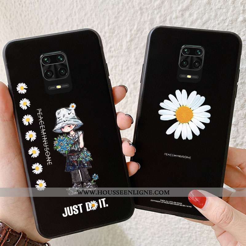 Housse Xiaomi Redmi Note 9 Pro Ultra Tendance Rouge Tout Compris Étui Incassable Silicone Noir