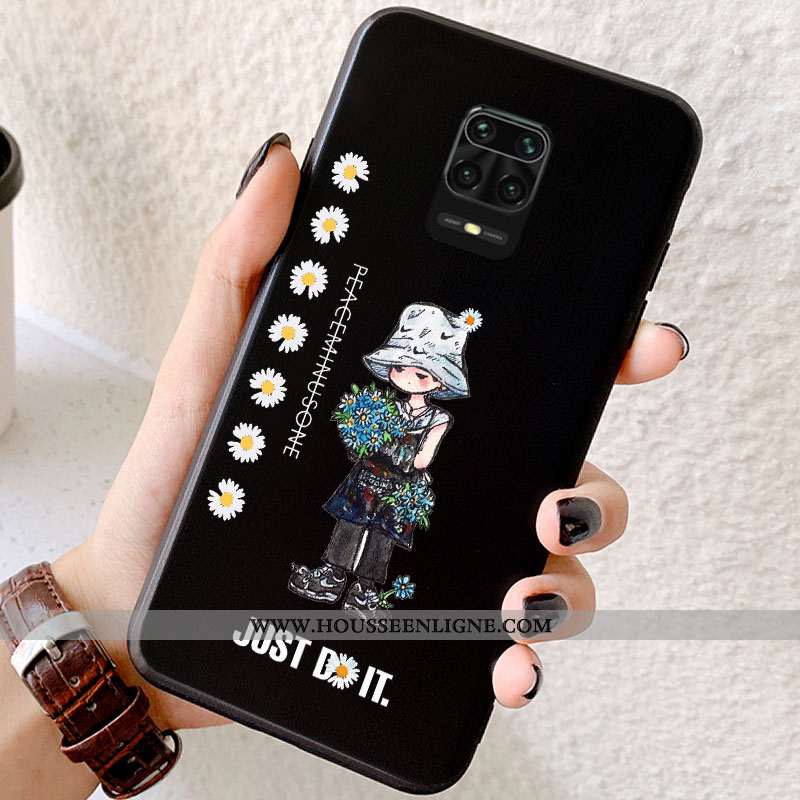 Housse Xiaomi Redmi Note 9 Pro Ultra Tendance Rouge Tout Compris Étui Incassable Silicone Noir