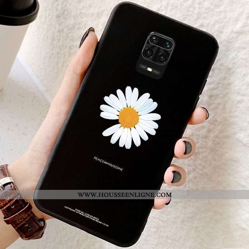 Housse Xiaomi Redmi Note 9 Pro Ultra Tendance Rouge Tout Compris Étui Incassable Silicone Noir