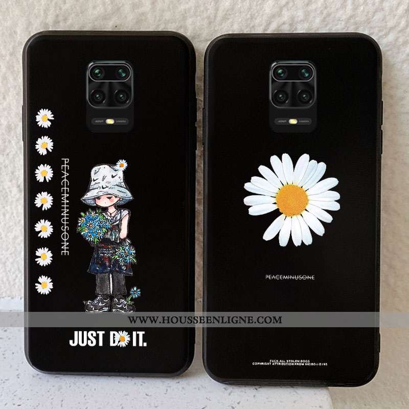 Housse Xiaomi Redmi Note 9 Pro Ultra Tendance Rouge Tout Compris Étui Incassable Silicone Noir