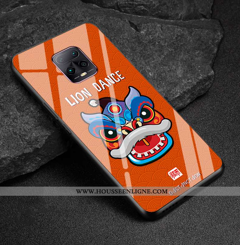 Housse Xiaomi Redmi Note 9 Pro Verre Créatif Coque Téléphone Portable Silicone Étui Dessin Animé Ver