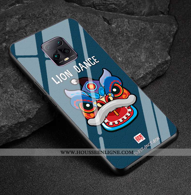Housse Xiaomi Redmi Note 9 Pro Verre Créatif Coque Téléphone Portable Silicone Étui Dessin Animé Ver