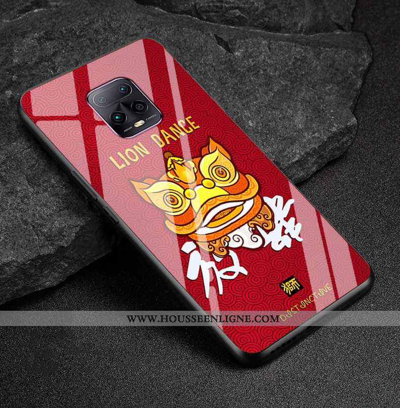 Housse Xiaomi Redmi Note 9 Pro Verre Créatif Coque Téléphone Portable Silicone Étui Dessin Animé Ver