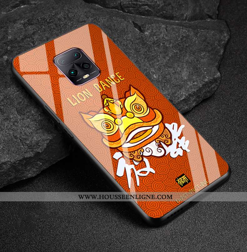 Housse Xiaomi Redmi Note 9 Pro Verre Créatif Coque Téléphone Portable Silicone Étui Dessin Animé Ver