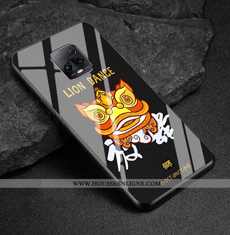 Housse Xiaomi Redmi Note 9 Pro Verre Créatif Coque Téléphone Portable Silicone Étui Dessin Animé Ver