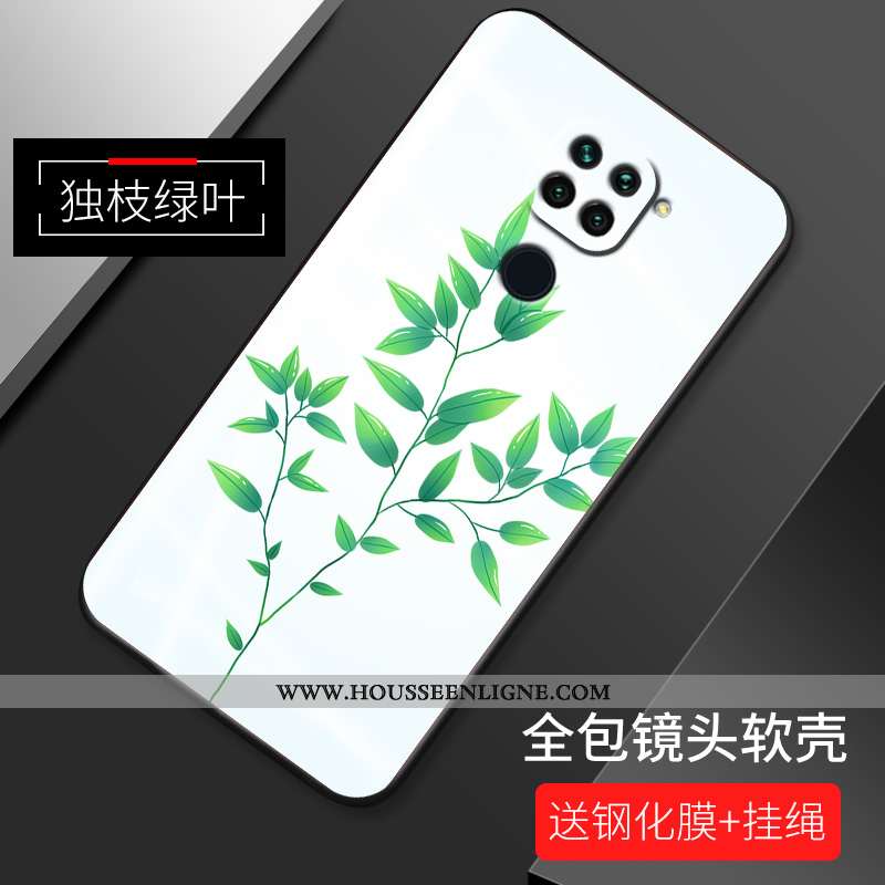 Housse Xiaomi Redmi Note 9 Silicone Protection Nouveau Étui Coque Fleur Incassable Rose