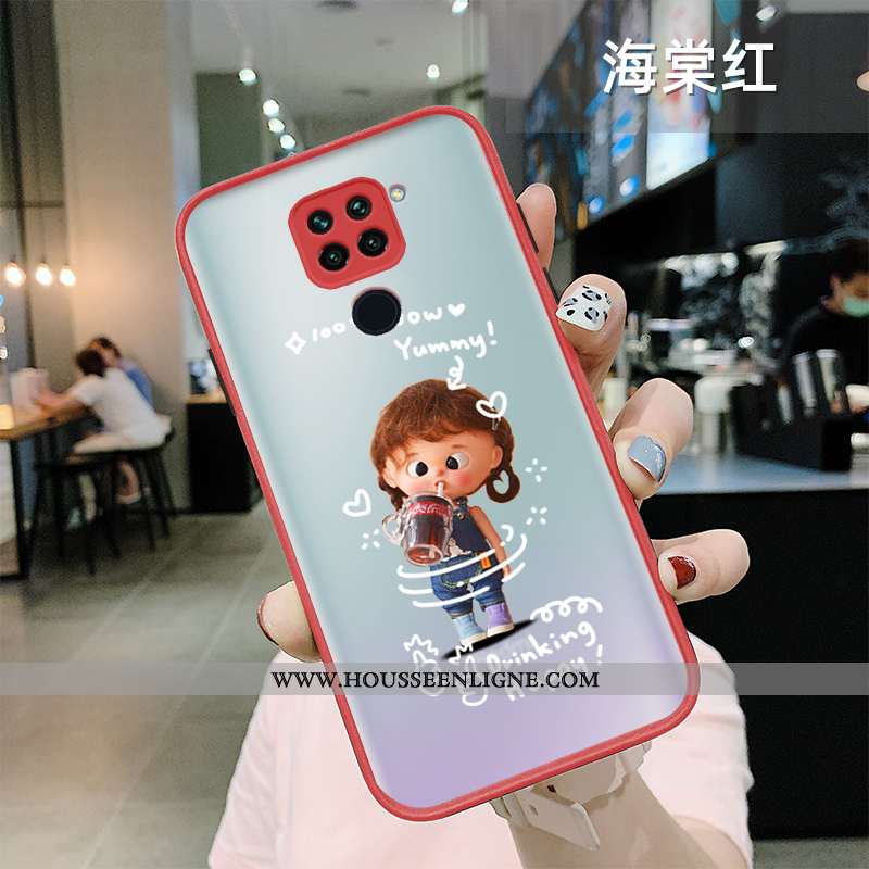 Housse Xiaomi Redmi Note 9 Tendance Fluide Doux Délavé En Daim Créatif Incassable Personnalité Vert 