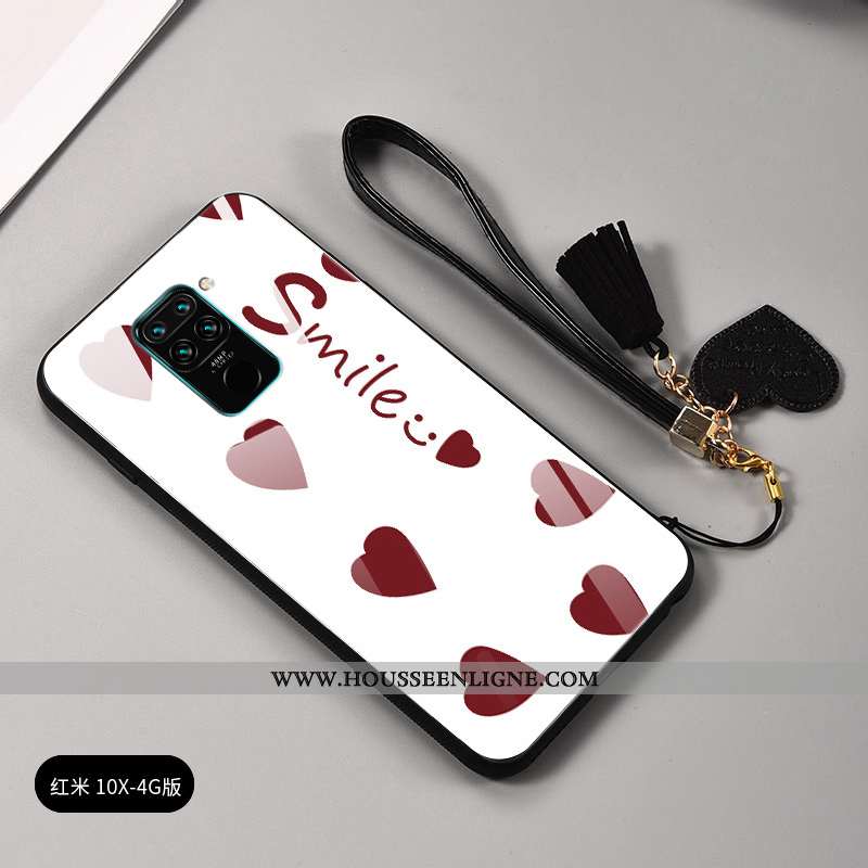Housse Xiaomi Redmi Note 9 Tendance Légère Téléphone Portable Créatif Petit Coque Rouge