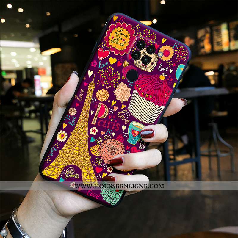 Housse Xiaomi Redmi Note 9 Vintage Tendance Délavé En Daim Protection Bleu Dessin Animé Étui