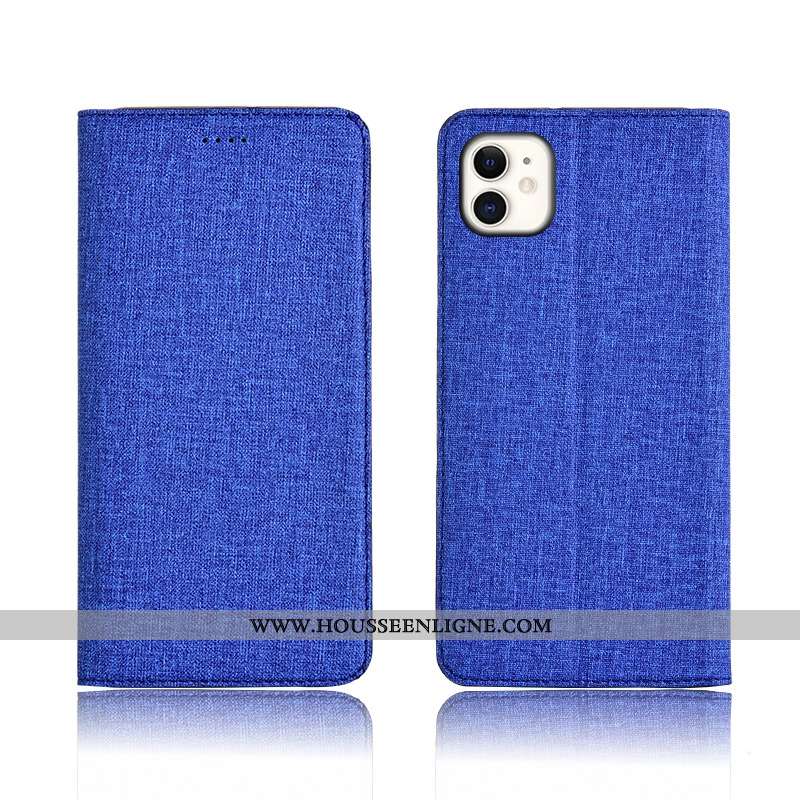 Housse iPhone 11 Cuir Silicone Noir Étui Téléphone Portable Incassable Tout Compris