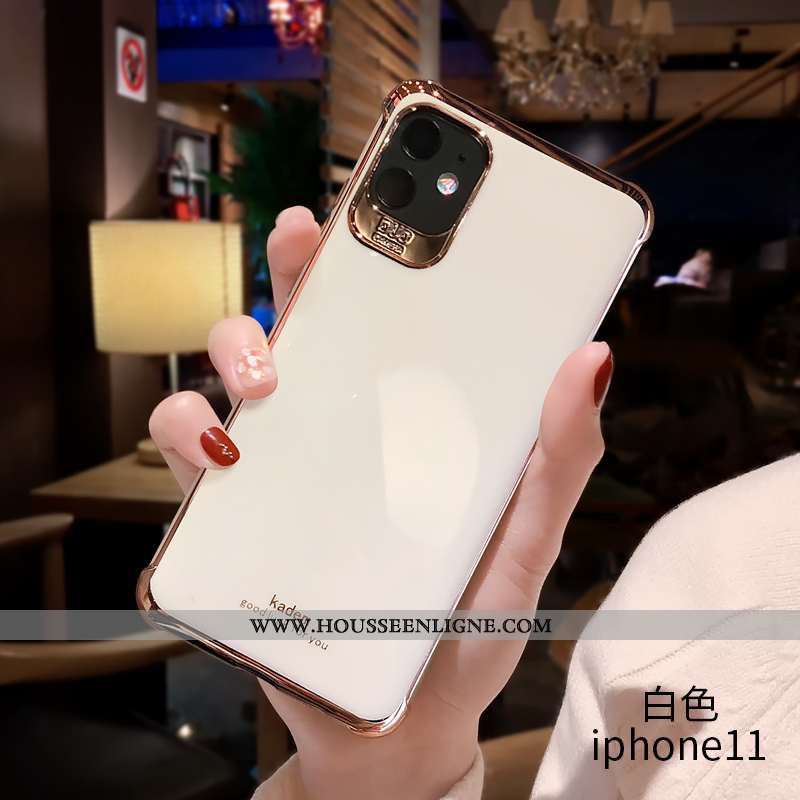 Housse iPhone 11 Luxe Personnalité Coque Luxe Téléphone Portable Net Rouge Tendance Rose